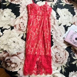 NWT Red Lace Dress